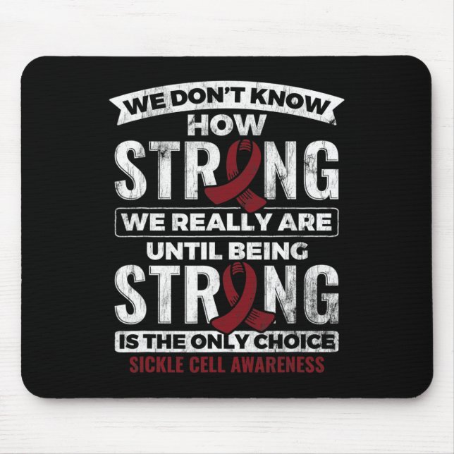 Att vara stark är det enda alternativet att välja  musmatta (Framsidan)