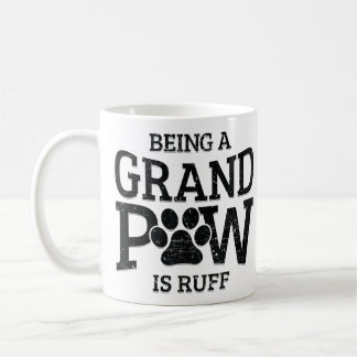 Att vara stor Tass är Ruff Hund Grandpa Grand Kaffemugg