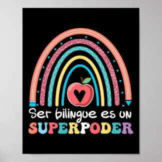 Att Vara Tvåspråkig Är En Superkraft Ck Till Skola Poster