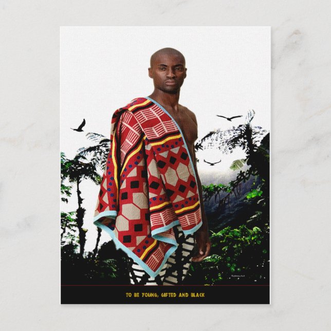 Att vara ung, begåvad och svart vykort (Framsida)