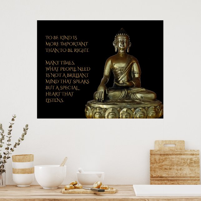 Att vara vänlig är viktigare än att vara Höger Poster (Kök)