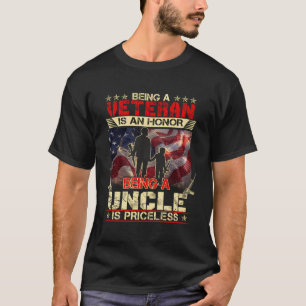 Att vara veteran är en ära att vara en morbror-vet t shirt