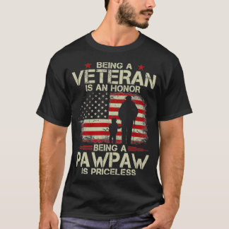 Att vara veteran är en ära att vara en pawpaw är t shirt