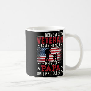 Att vara veteran är en ära att vara Pappa är en är Kaffemugg