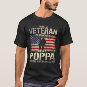 Att vara veteran är en ära att vara poppa är ov t shirt
