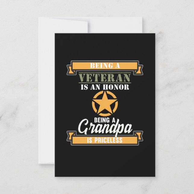 Att vara veteran är hedersdagen för veteranerna i  OSA kort (Framsida)