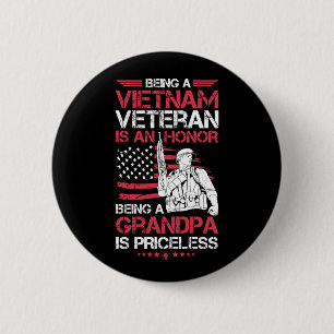 Att vara vietnamesisk veteran är en hedersgåva. knapp