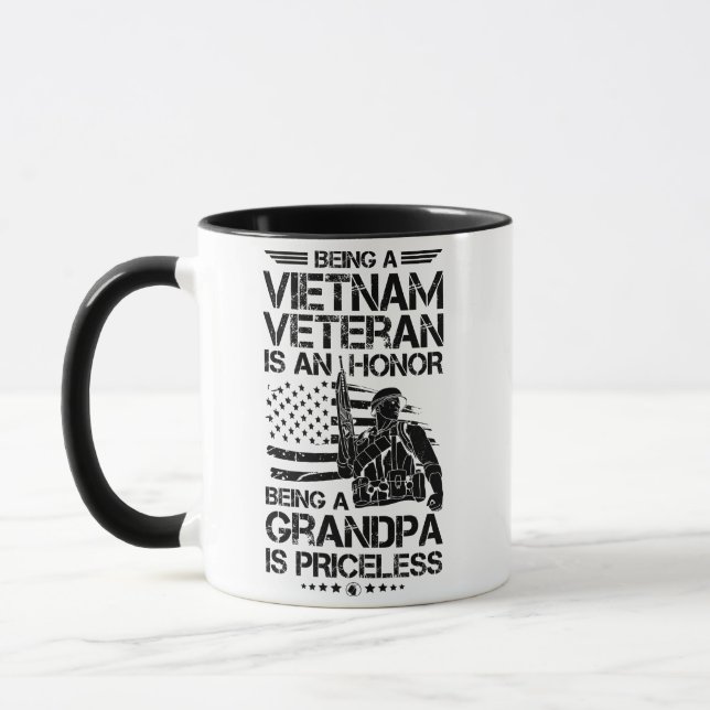 Att vara vietnamesisk veteran är en hedersgåva. mugg (Vänster)