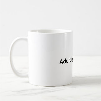 Att vara vuxen är en bluff rolig kaffemugg