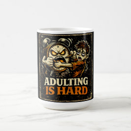 Att Vara Vuxen Är Svårt – Millennial Liv Humor Rel Kaffemugg