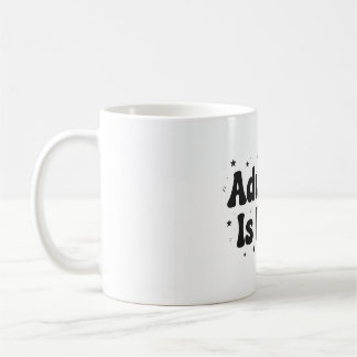 Att Vara Vuxen Är Svårt Rolig Retro T-Shirt Kaffemugg