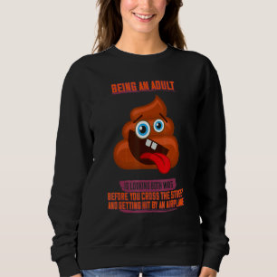 Att vara Vuxen är Tittar på båda sätten text T Shirt
