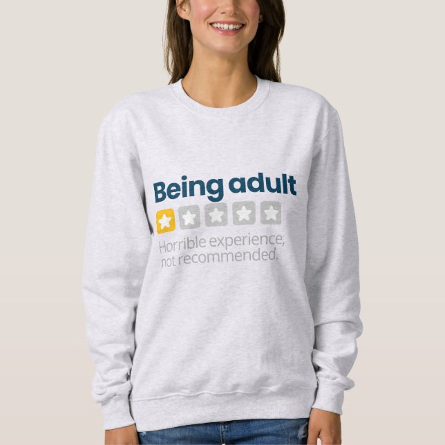 Att vara Vuxen T Shirt (Framsida)