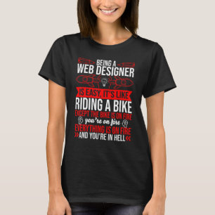 Att vara Webbens designer är enkla citattecken T Shirt