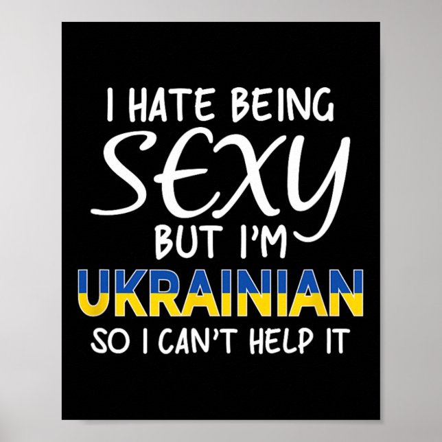 Att vara Y ukrainsk rolig Ukraina  Poster (Framsidan)