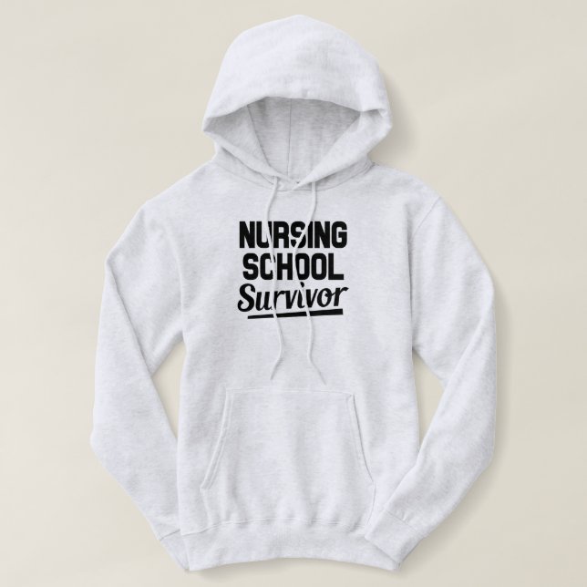 Att vårda skolar den roliga hoodietröjan för tee (Design framsida)