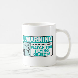 Att varna akta sig av flyg anmärker! kaffemugg