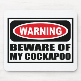 Att varna AKTA SIG AV MIN COCKAPOO Mousepad Musmatta