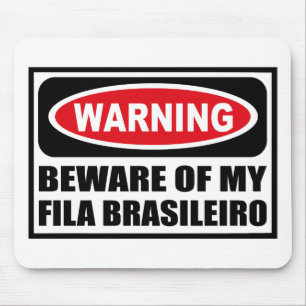 Att varna AKTA SIG AV MIN FILA BRASILEIRO Mousepad Musmatta