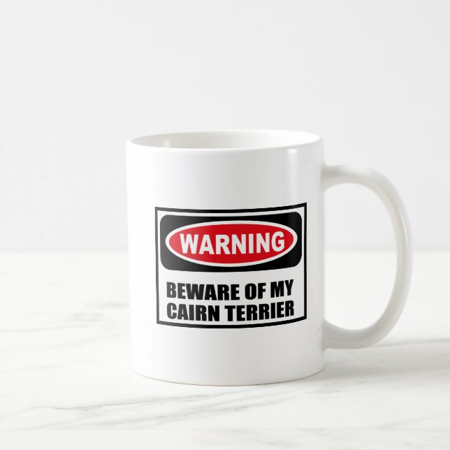 Att varna AKTA SIG AV MIN RÖSETERRIERmugg Kaffemugg (Höger)