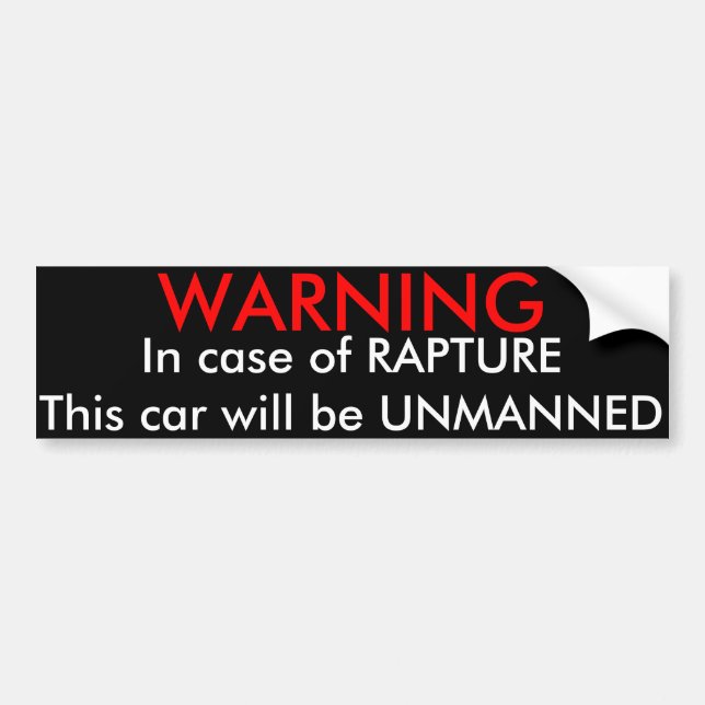 Att varna i fall att av Rapture….,Bildekal Bildekal (Framsidan)