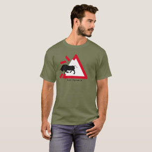 Att varna undertecknar för den San Fermin T Shirt