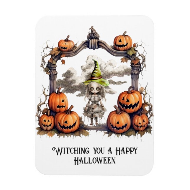 Att väva dig Happy halloween Magnet (Vertikal)