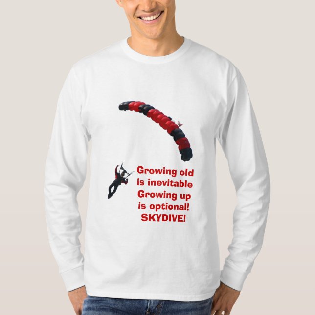 Att växa upp är valfritt - Long Tee Shirt (Framsida)