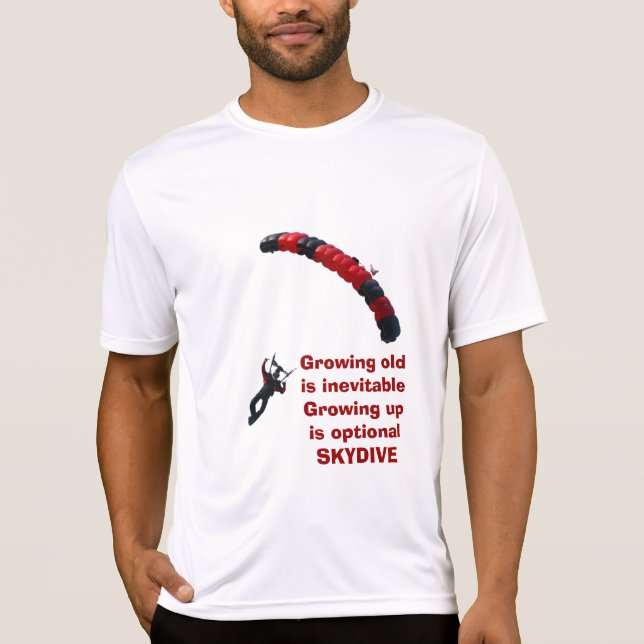Att växa upp är valfritt t-shirt (Framsida)
