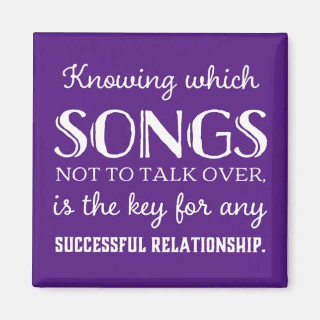 Att veta vilket sång som inte ska tala om magnet (Framsidan)