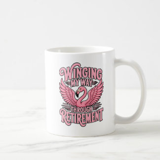 Att Vingla Mig Genom Rosa Flamingo Humor för Pensi Kaffemugg