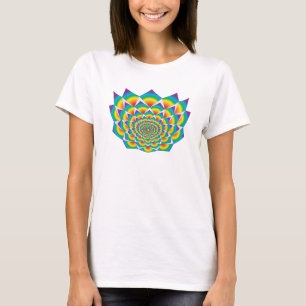 ATT VIRVLA KVADRERAR - lotusblomma Tee Shirt
