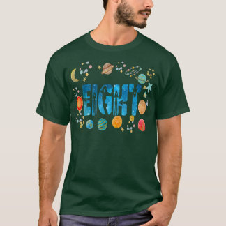 Åtta 8 års nukleär astronomi 8:e året gammal födel t shirt