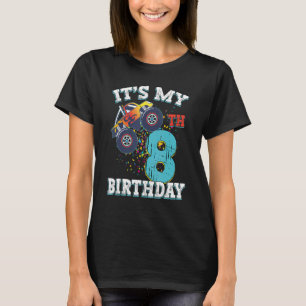 Åtta år Gamla pojkflicka Det är min åttonde födels T Shirt