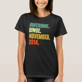 Åtta år gammal Fantastisk sedan november 2014 Ålde T Shirt