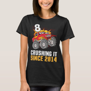 Åtta år gammal Grattis på födelsedagen-lastbilscha T Shirt