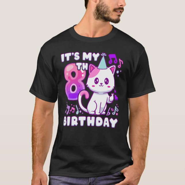 Åtta år gammal, K-popkitten med finge T Shirt (Framsida)