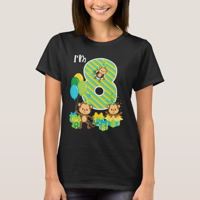 Åtta ÅR Gammal K T Shirt (Framsida)