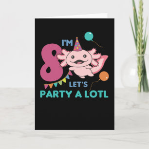 Åtta års ålder Axolotl Åttåriga Axolotls Kort