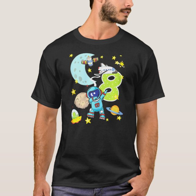 Åtta års Astronauter T Shirt (Framsida)