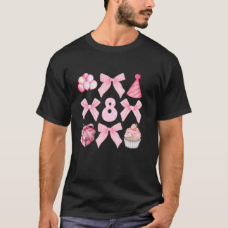 Åtta års Födelsedagsfest för unga flickor T Shirt