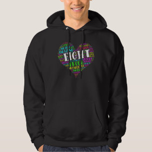 Åtta års gammal 8: e födelsedagstypografi hoodie