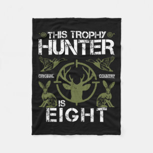 Åtta års gammal födelsedagsjakt på Anka Hjort Hunt Fleecefilt