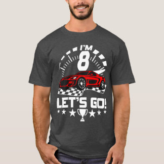 Åtta års Tävling 8:e födelsedagstidningen Tävla Ra T Shirt