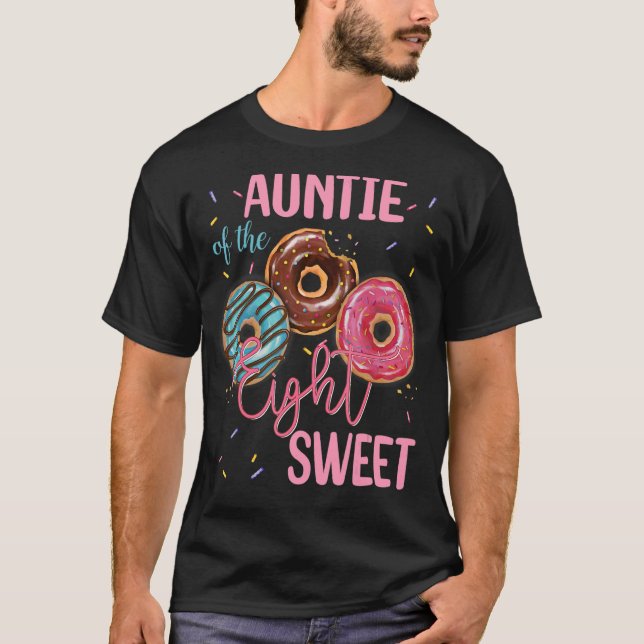 Åtta åttonde Donut-Födelsedagsfesten T Shirt (Framsida)