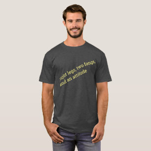 Åtta ben två fangers och attityd. t shirt