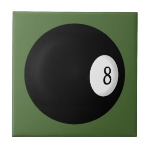 Åtta Boll Billiard Kakelplatta