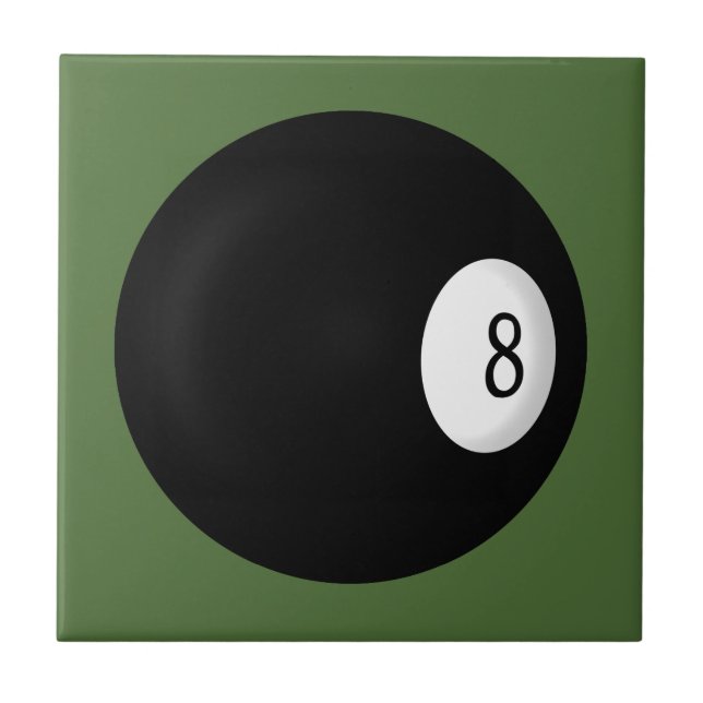 Åtta Boll Billiard Kakelplatta (Framsidan)
