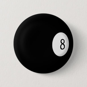 Åtta Boll Billiard Knapp