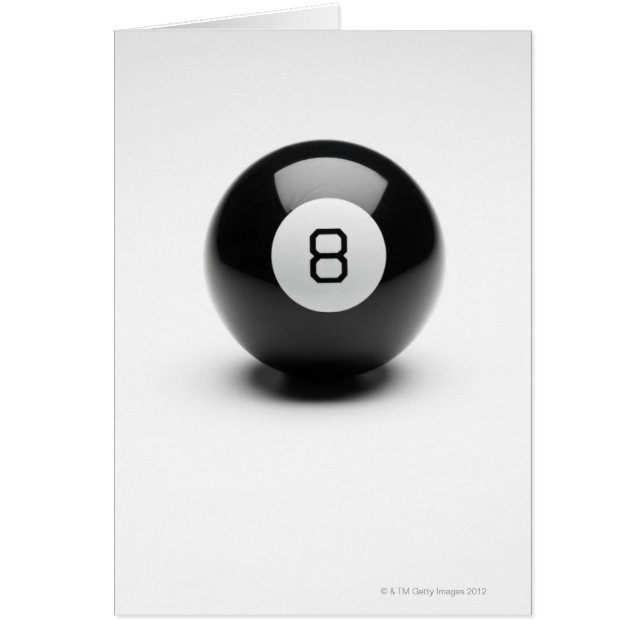 Åtta boll hälsningskort (Framsidan)
